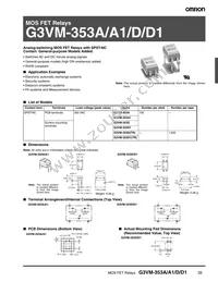G3VM-353D1 Datasheet Cover