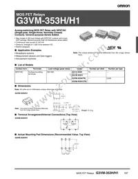 G3VM-353H1(TR) Datasheet Cover