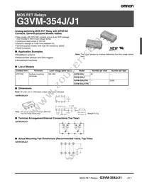 G3VM-354J1 Datasheet Cover