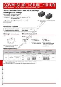 G3VM-81UR1(TR05) Datasheet Cover