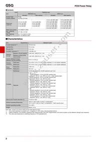 G5Q-1A DC48 Datasheet Page 2