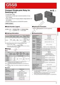 G5SB-1 DC9 Datasheet Cover