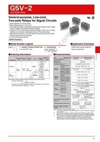 G5V-2-H DC48 Datasheet Cover