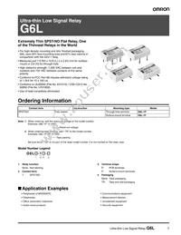 G6L-1F-TRDC24 Datasheet Cover
