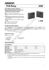 G6M-1A DC4.5 Datasheet Cover