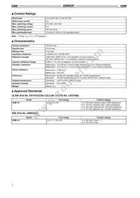 G6M-1A DC4.5 Datasheet Page 2