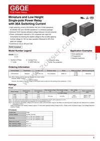 G6QE-1A DC12 Datasheet Cover