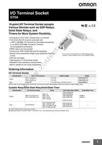 G70A-ZIM16-5-DC24V Datasheet Cover