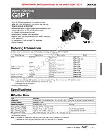 G8P-1A4P-VD DC12 Datasheet Cover