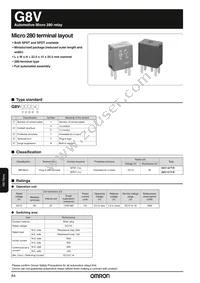 G8V-1C7T-R-DC12 Datasheet Cover