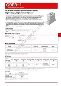 G9EB-1-B-ED1 DC12 Datasheet Cover