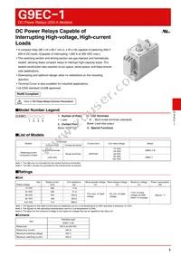 G9EC-1-B DC100 Datasheet Cover