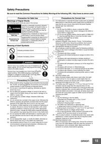 G9SA-321-T15 AC100-240 Datasheet Page 15