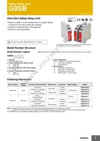 G9SB-2002-A Datasheet Cover