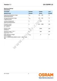 GA CSSPM1.23-KULQ-W3 Datasheet Page 3