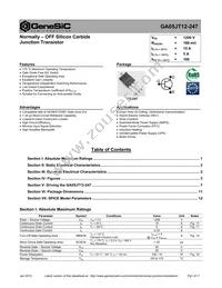 GA05JT12-247 Datasheet Cover