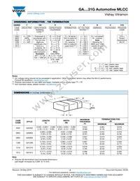 GA1812A820FBHAT31G Datasheet Page 3