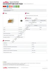 GA355DR7GB153KY02L Datasheet Cover