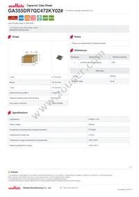 GA355DR7GC472KY02L Datasheet Cover