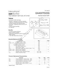 GA400TD25S Datasheet Cover