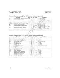 GA400TD25S Datasheet Page 2