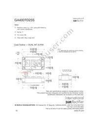 GA400TD25S Datasheet Page 10