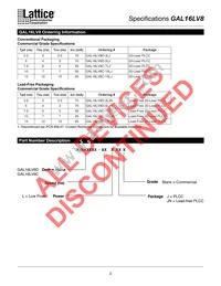 GAL16LV8D-5LJN Datasheet Page 3