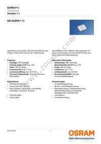 GB DASPA1.13-DUEQ-34-LP-100-R18-CK Datasheet Cover