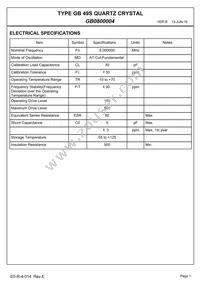 GB0800004 Datasheet Page 3