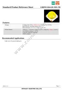 GBHW1106ASE-50X-TR Datasheet Cover