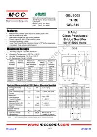 GBJ806-BP Datasheet Cover