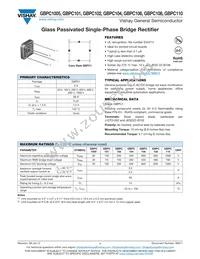GBPC110-E4/51 Datasheet Cover