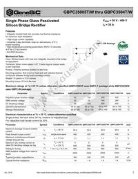 GBPC3502W Datasheet Cover