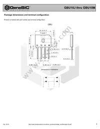 GBU10M Datasheet Page 3