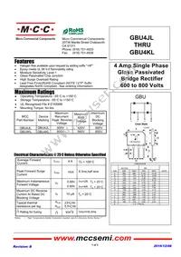 GBU4KL-BP Datasheet Cover