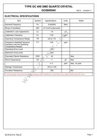 GC0800044 Datasheet Page 3