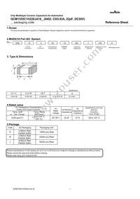 GCM1555C1H220JA16J Datasheet Cover