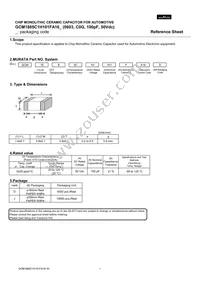 GCM1885C1H101FA16D Datasheet Cover