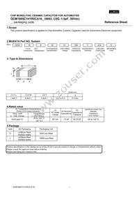 GCM1885C1H1R5CA16J Datasheet Cover