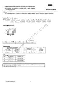 GCM1885C1H1R8BA16D Datasheet Cover