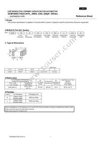 GCM1885C1H221JA16D Datasheet Cover