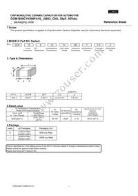 GCM1885C1H390FA16J Datasheet Cover