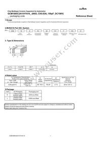 GCM1885C2A151FA16D Datasheet Cover