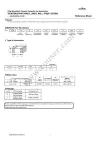 GCM188L81H471KA03D Datasheet Cover