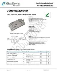GCMS008A120B1B1 Datasheet Cover