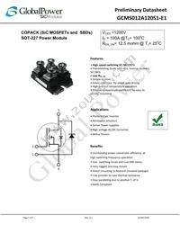 GCMS012A120S1-E1 Datasheet Cover