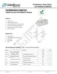 GCMS040A120B1H1 Datasheet Cover