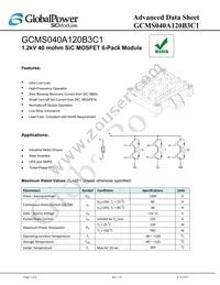 GCMS040A120B3C1 Datasheet Cover