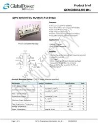 GCMS080A120B1H1 Datasheet Cover