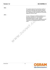 GD CSSRM2.14-ARAT-24-1-700-R18 Datasheet Page 13